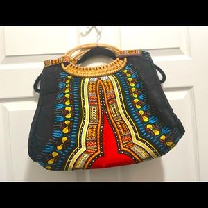 Vibrant Ethnic Clutch/Tote Purse…